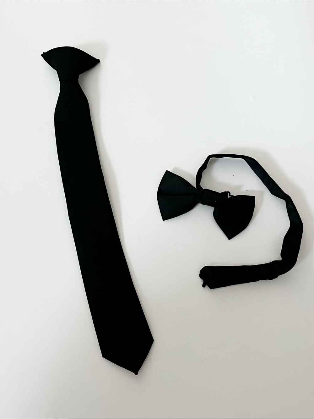 Kids Clip on Tie + Bow tie